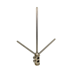 Para-Raios Franklin de Latão Cromado - 2 Descida - RR Costa