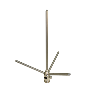 Para-Raios Franklin de Latão Cromado - 1 Descida - RR Costa