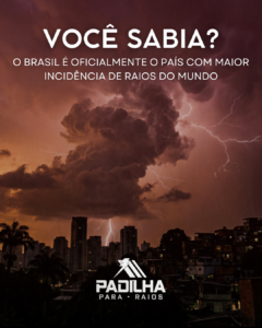 O Brasil é oficialmente o país com maior incidência de raios do mundo