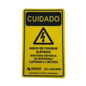 Placa de Sinalização de Descidas PVC 11x18 cm - Padilha