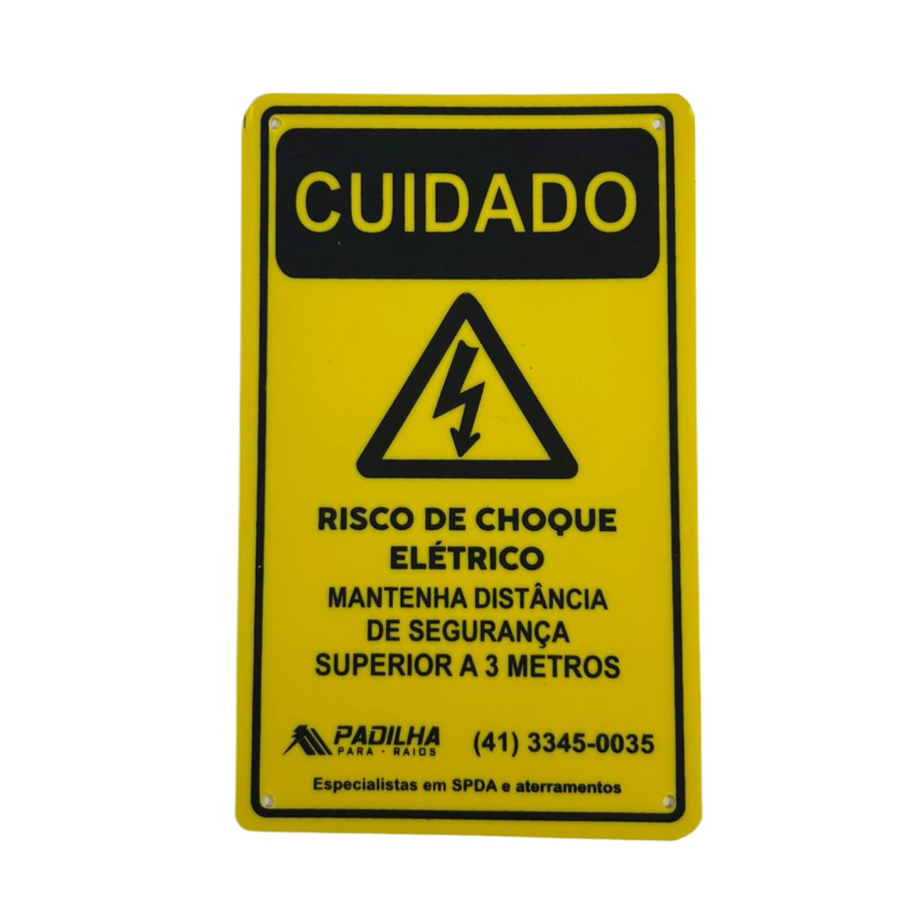 Placa de Sinalização de Descidas PVC 11x18 cm - Padilha