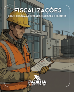 O que fiscalizações costumam cobrar sobre SPDA e instalações elétricas